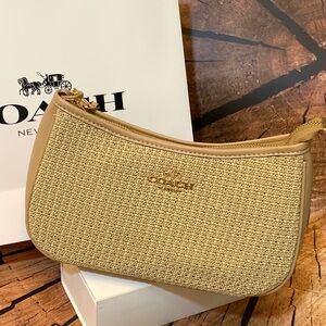 Coach Straw Teri Shoulder Bag
